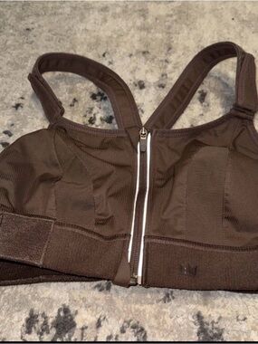 SHEFIT ultimate Sports Bra Luxs Athletic Top Brown Sz 2Luxe 42"-44" Bust 2XL